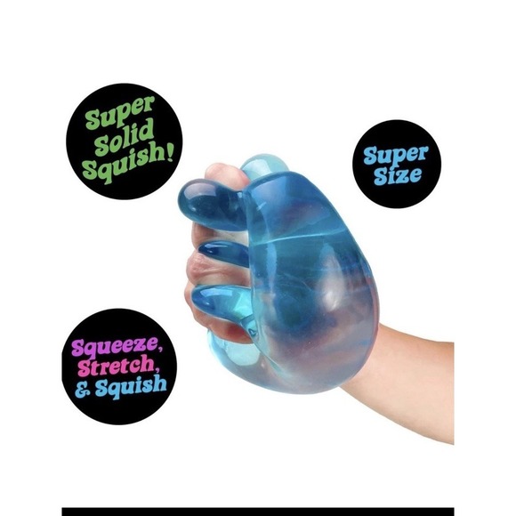 NeeDoh Nice Berg Blue XL Giant Nee Doh Nice Cube Solid Squish Jelly Ice Block - Picture 3 of 4